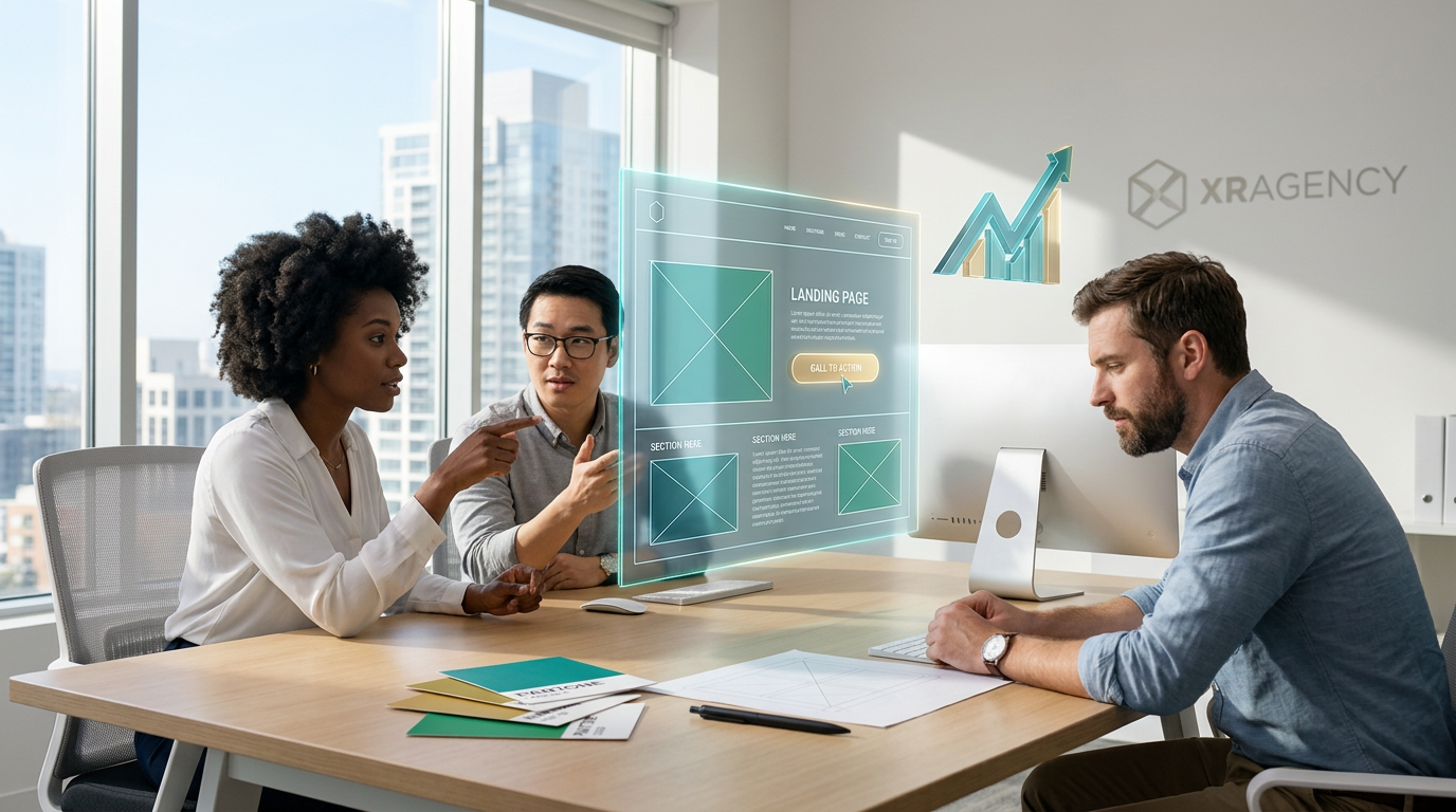 Two people at a table with a consultant