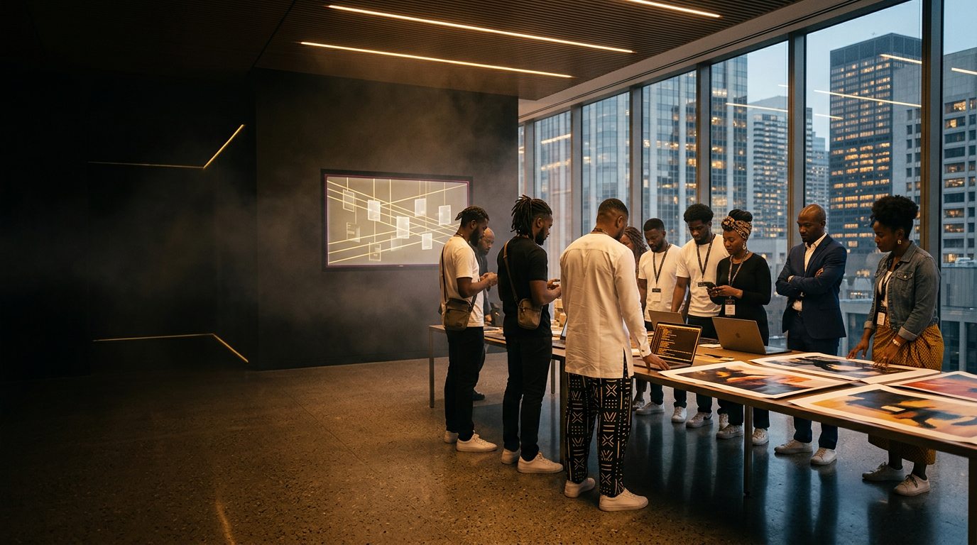 Creators, developers and investors at an African Blockchain Festival session